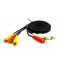 GTECH 3RCA TO 3RCA CABLE 1.5 MTR
