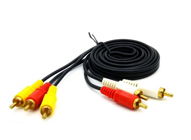GTECH 3RCA TO 3RCA CABLE 1.5 MTR