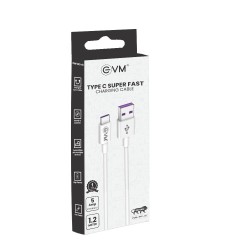 EVM USB TO TYPE C SUPER FAST CHARGING DATA CABLE  SFC01