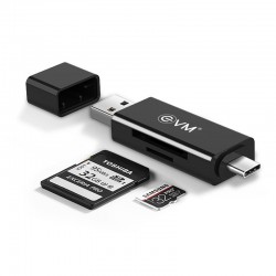 EVM 2 IN 1 CARD READER USB 2.0 + TYPE C ACR