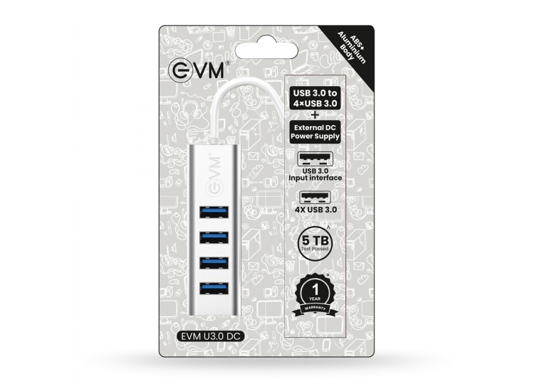 EVM USB 3.0 HUB 4 PORT + DC U3.0DC