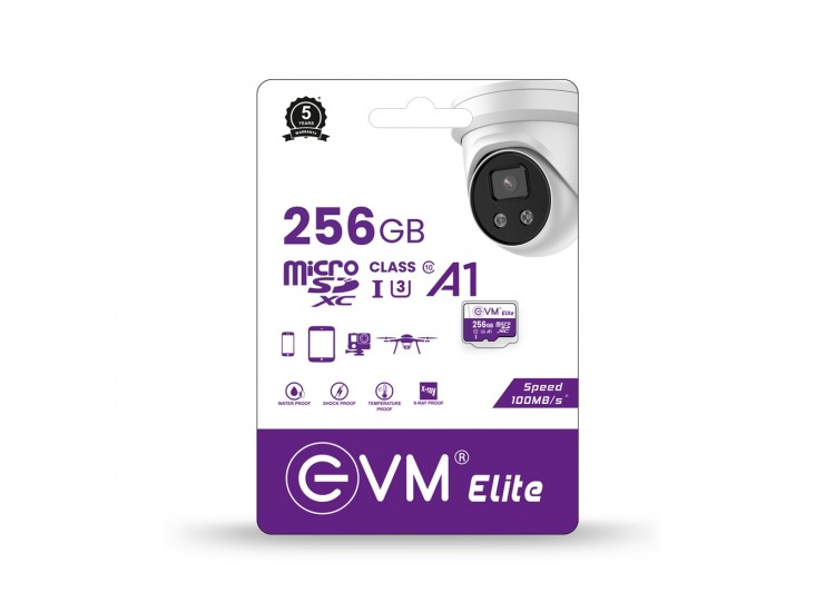 EVM ELITE 256GB MICRO SD CARD XC A1