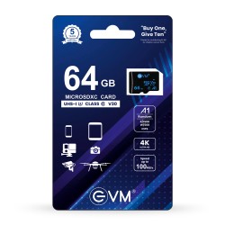 EVM 64GB CLASS 10 MICRO SD CARD