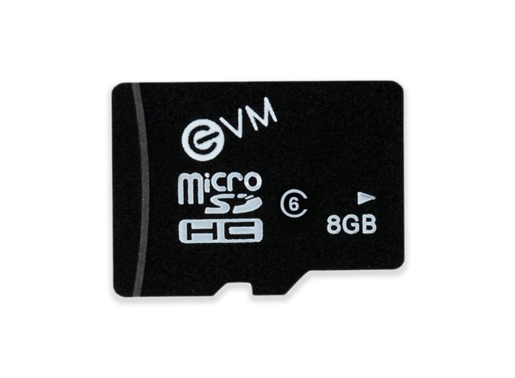 EVM 8GB CLASS 6 MICRO SD CARD