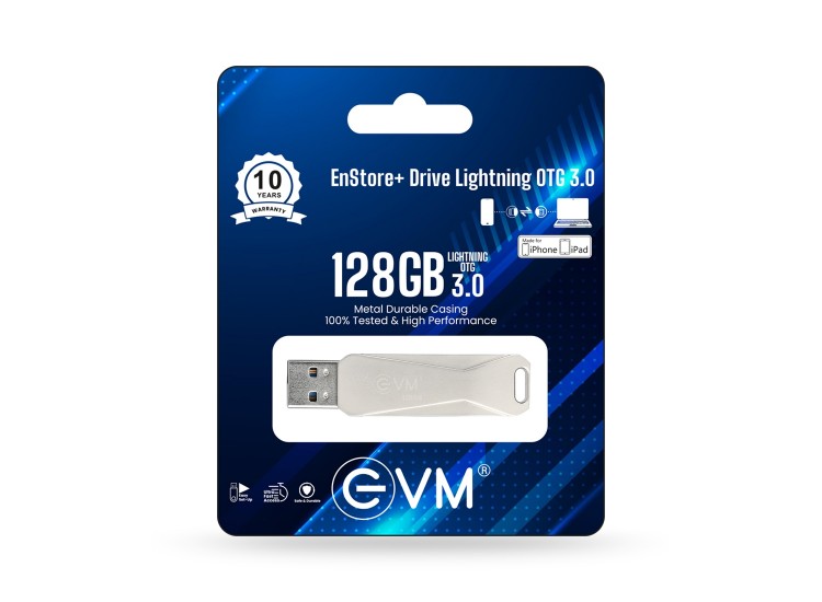EVM 128GB PENDRIVE USB 3.0 IPHONE OTG