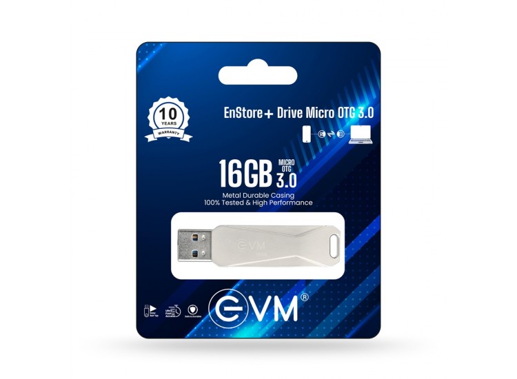 EVM 16GB PENDRIVE USB 3.0 MICRO OTG