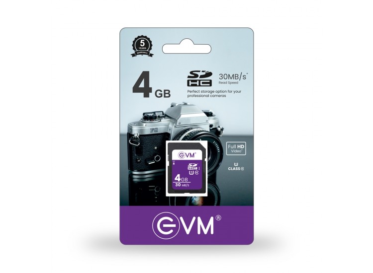 EVM 4GB CLASS 10 SDHC CARD
