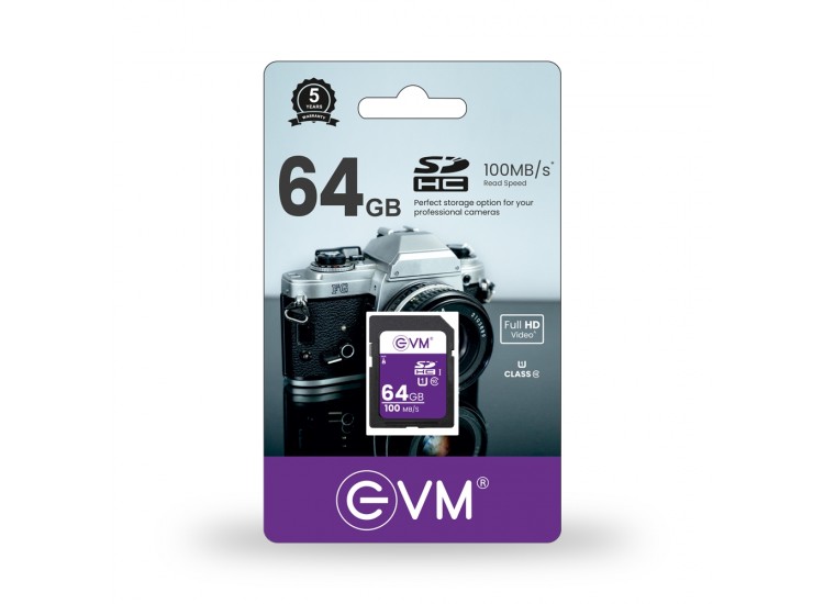 EVM 64GB CLASS 10 SDHC CARD