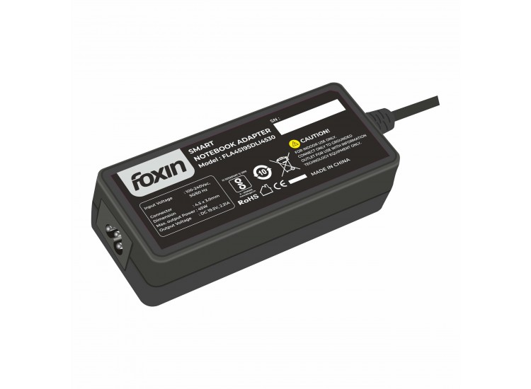 FOXIN LAPTOP ADAPTER FOR DELL 45W NEW PIN 