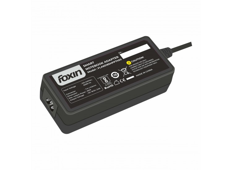 FOXIN LAPTOP ADAPTER FOR HP 65W BIG PIN