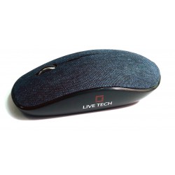 Live Tech Wireless Denim Mouse - Blue