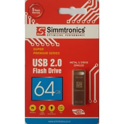 SIMMTRONICS 64 GB METAL PENDRIVE